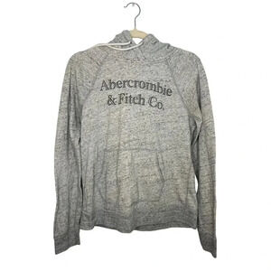 Abercrombie & Fitch Hooded Sweatshirt Size Medium Kangaroo Pocket Hoodie Gray